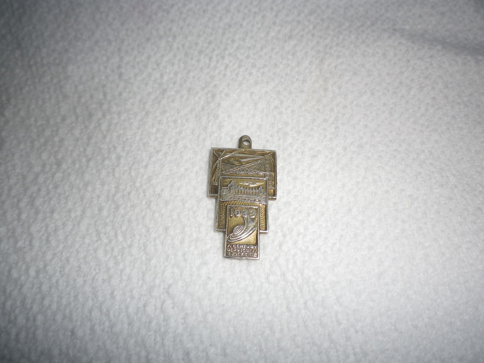 Worlds Fair 1933 Chicago Sterling Charm Century of Progress Worlds Fair 1933 Chicago Sterling Charm Century of Progress