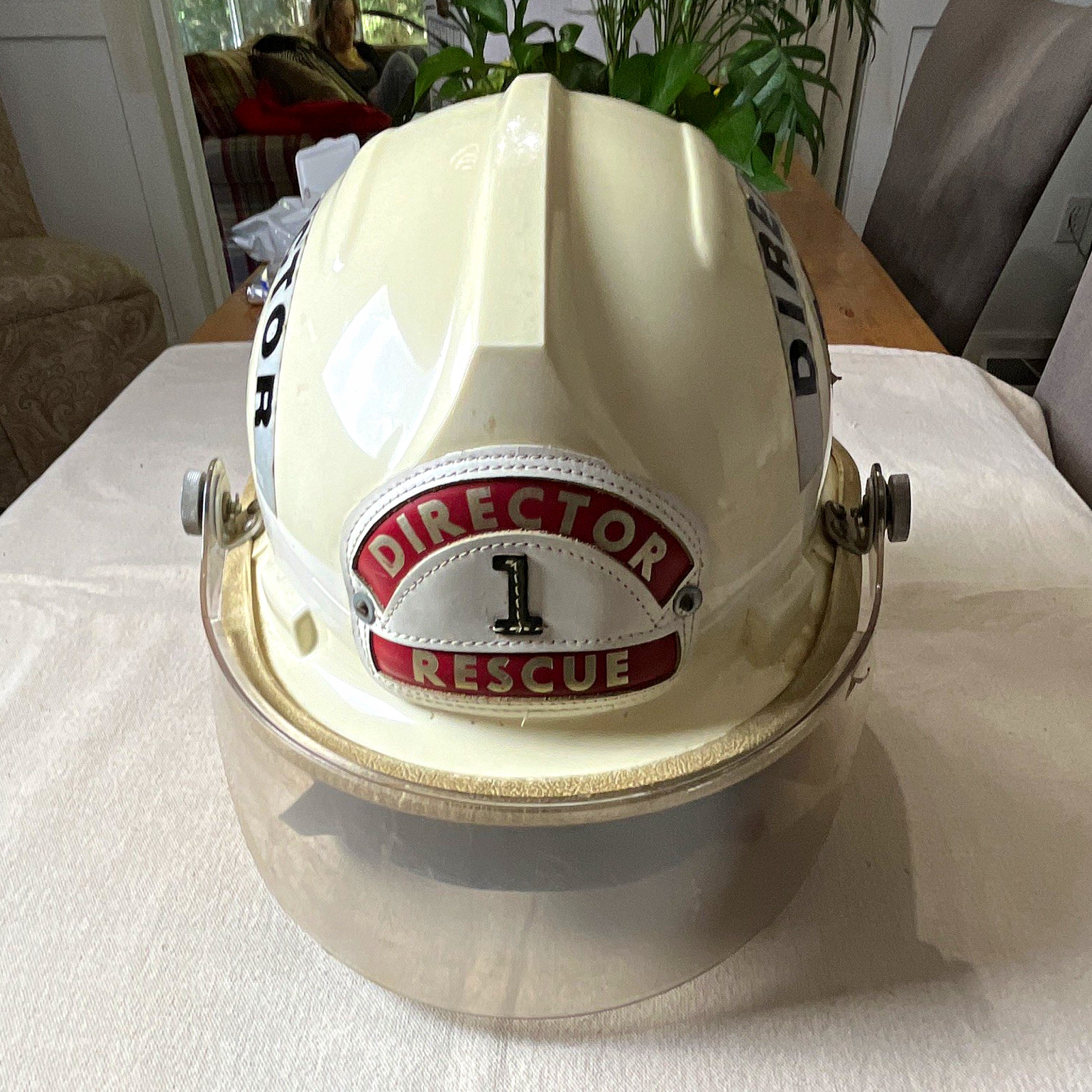 Bullard FireDome H Rescue Director Firefighting Helmet FM2000 White 7 1/4