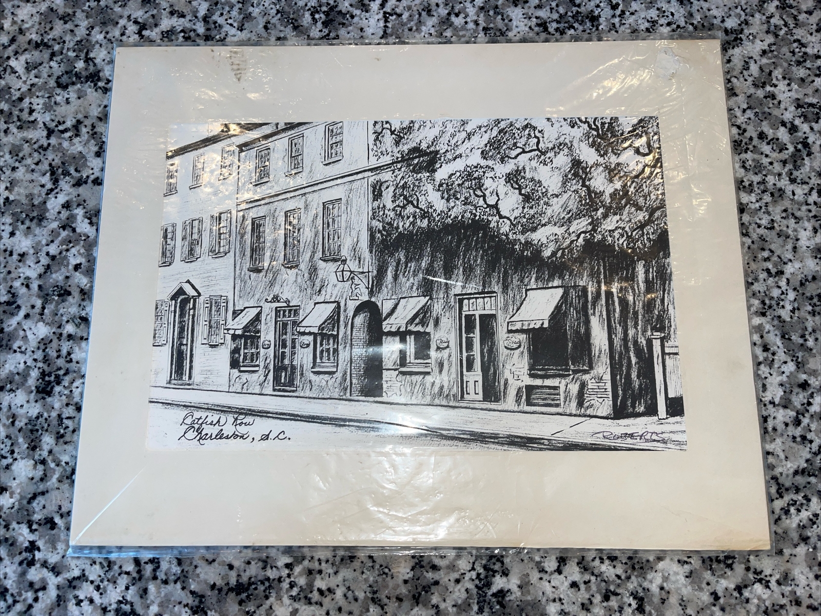 Catfish Row located in old Charleston, South Carolina Robert’s Sketch Drawing Catfish Row located in old Charleston, South Carolina Robert’s Sketch Drawing