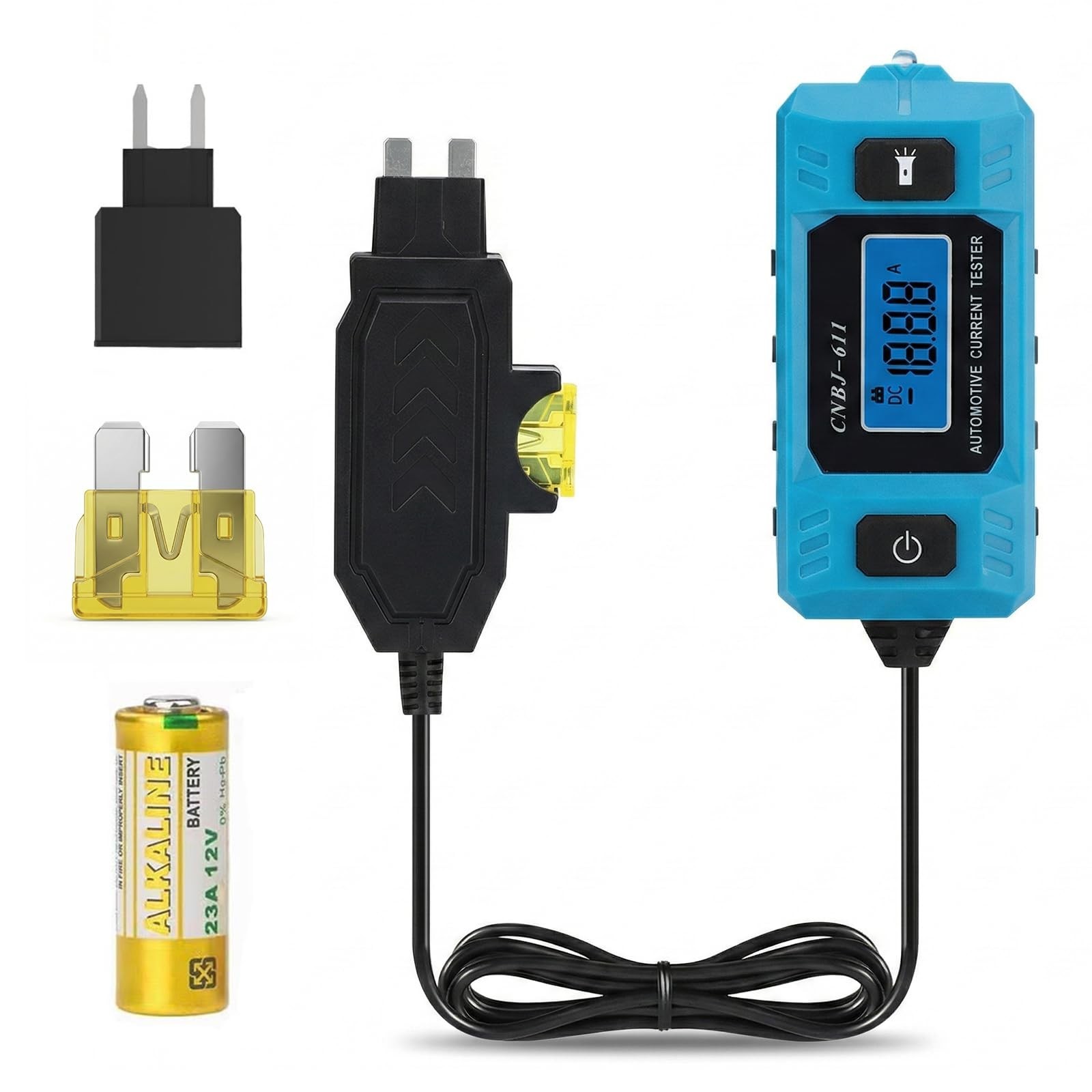 Automotive Circuit Fault Probe Tester, 20A 48V Parasitic Draw Tester for Car ... Automotive Circuit Fault Probe Tester, 20A 48V Parasitic Draw Tester for Car ...