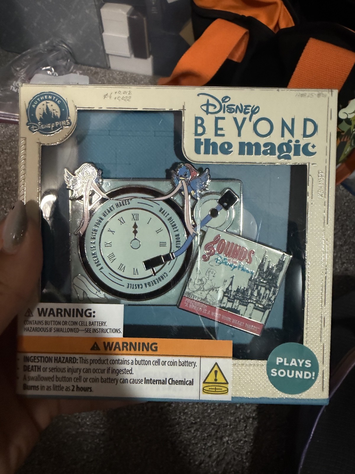 D23 2026 Disney Beyond the Magic Cinderella Stitch Sound Pin LE 750 SOLD OUT