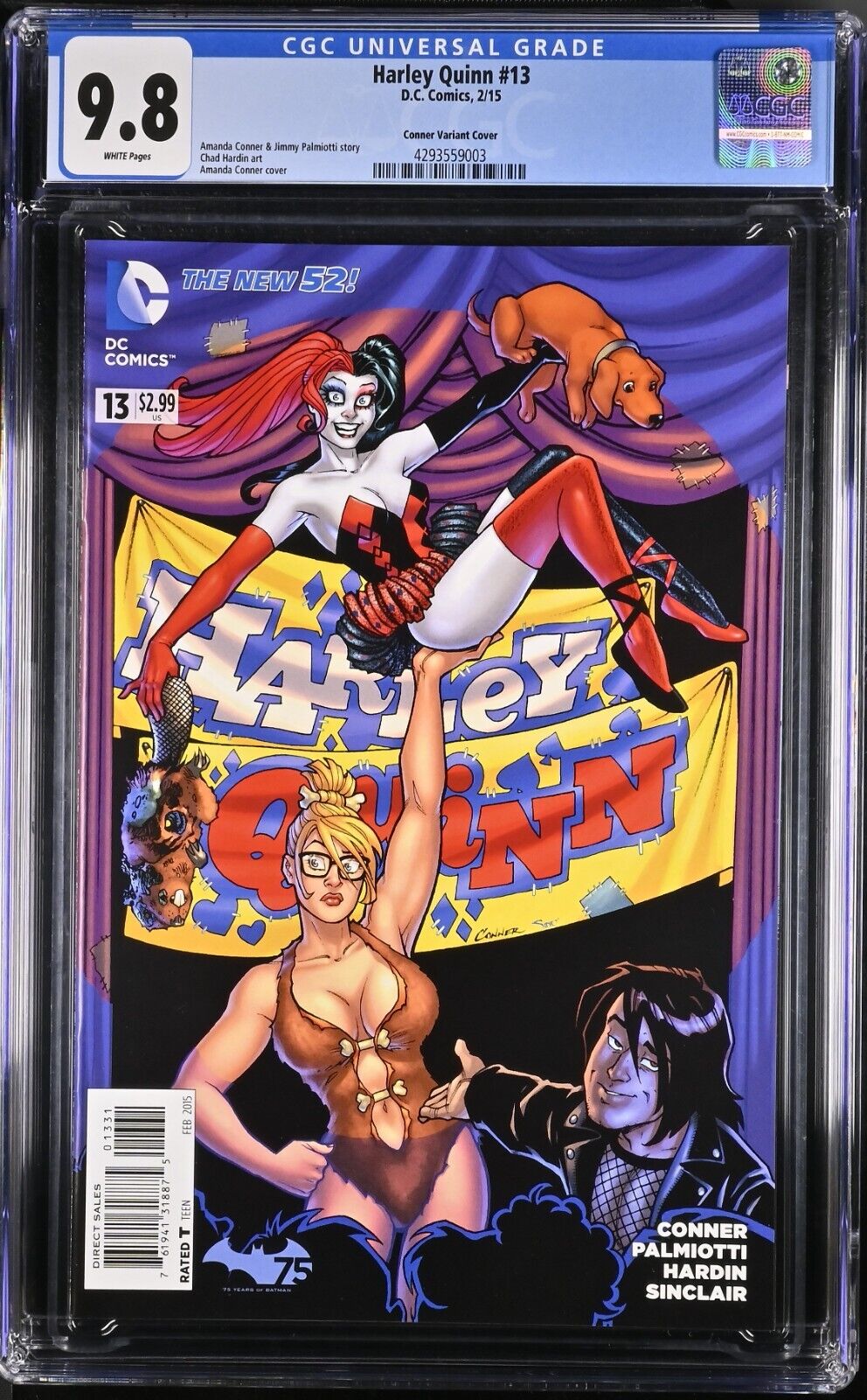 Harley Quinn #13 CGC 9.8 Power Girl 1:25 Retail Incentive Variant Cover 2015 DC