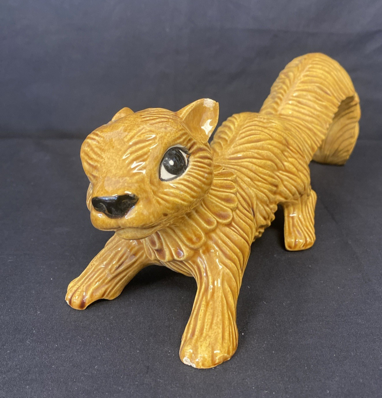Vintage Arnels Ceramic Squirrel 13” Figurine Brown Decor Vintage Arnels Ceramic Squirrel 13” Figurine Brown Decor