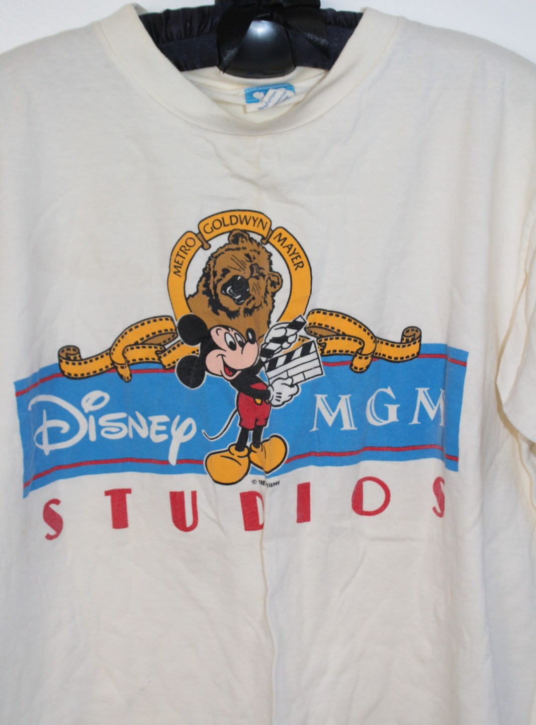Vintage Walt Disney MGM Studios Retro T Shirt Character Fashions 1987 Large OffW