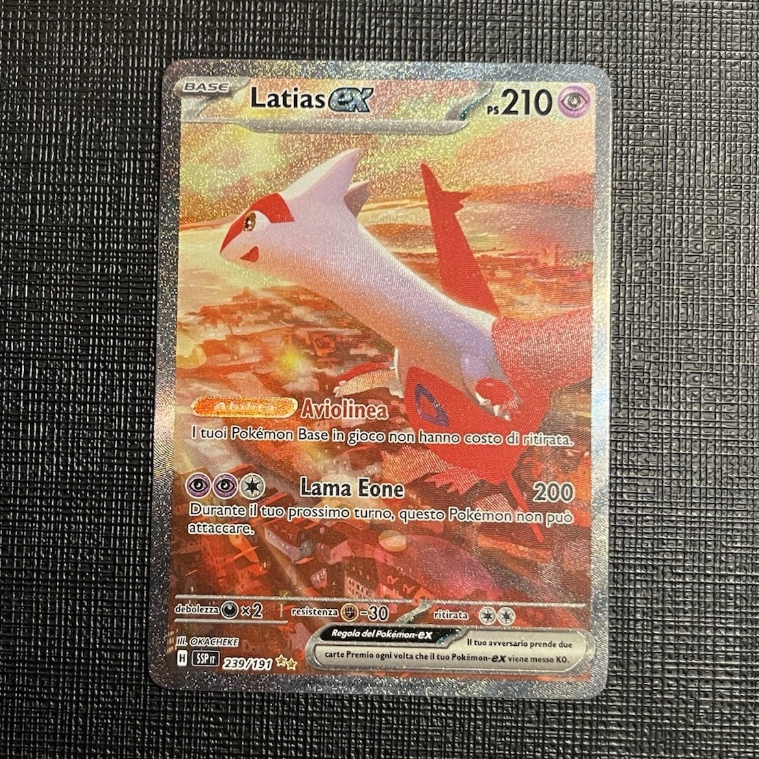 Pokemon Latias ex Alternative Art 239/191 Ita Dazzling Sparks Pokemon Latias ex Alternative Art 239/191 Ita Dazzling Sparks