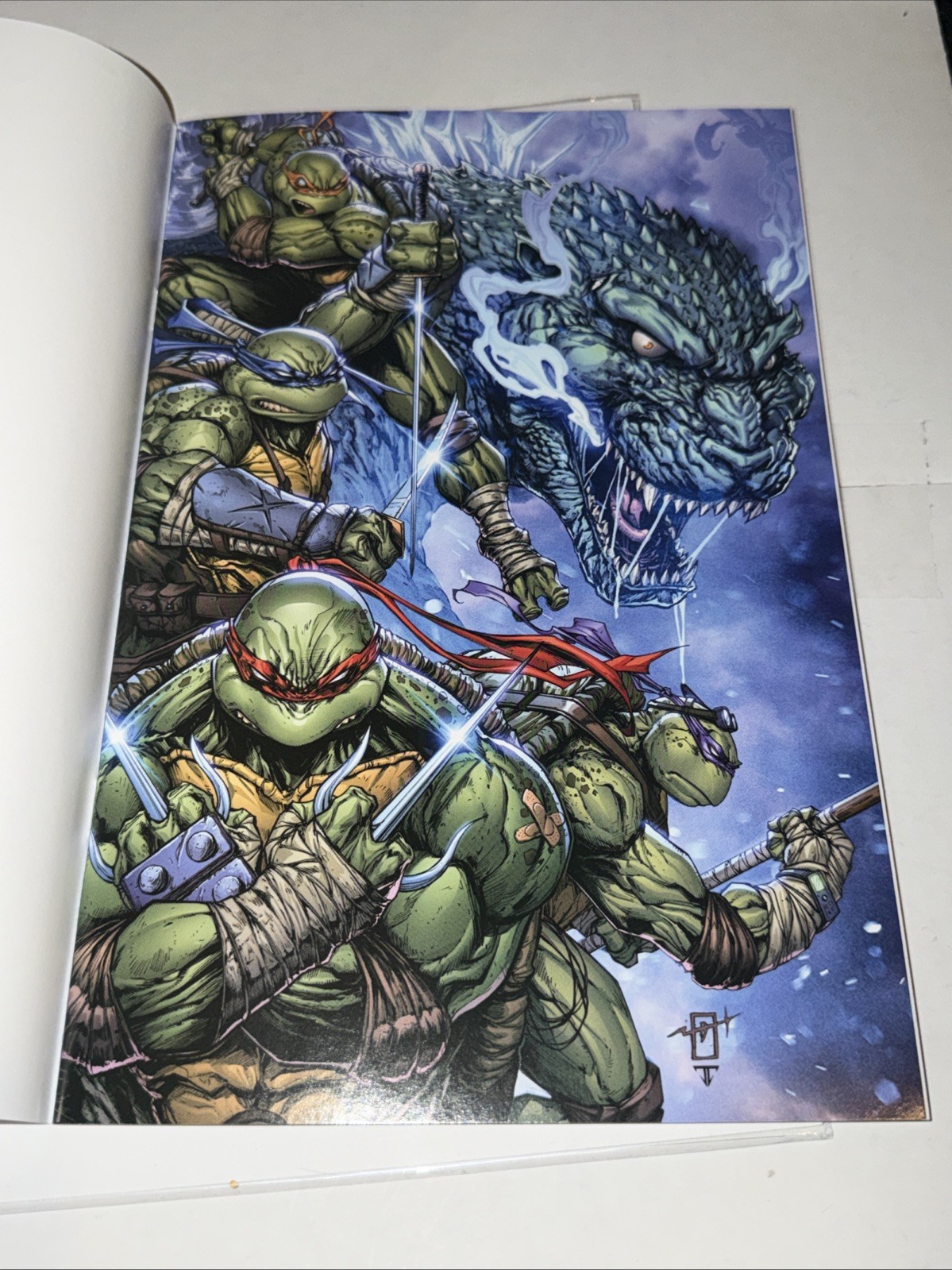 TEENAGE MUTANT NINJA TURTLES X GODZILLA #1 VIRGIN JONATHAN URIBE EXCLUSIVE TMNT