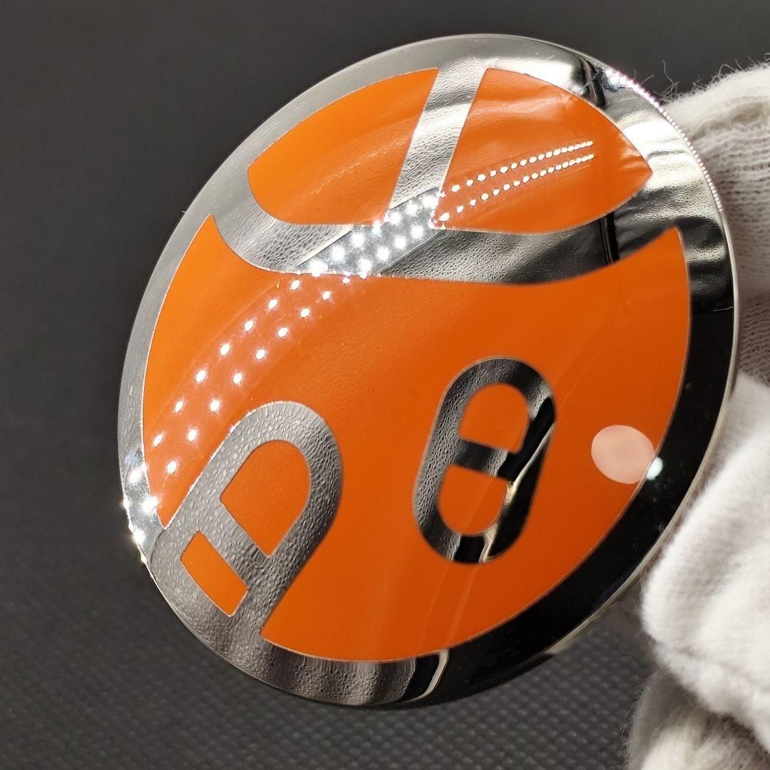 Hermes Chaine d'Ancre Orange Silver Scarf Ring Used