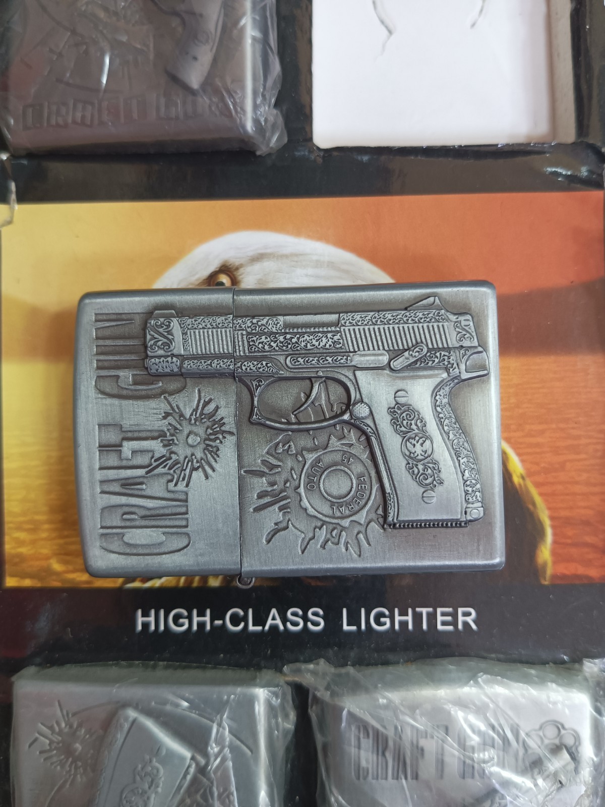 Vintage Kantai Xantai JT2 Craft Gun Windproof Petrol Lighter - New Vintage Kantai Xantai JT2 Craft Gun Windproof Petrol Lighter - New