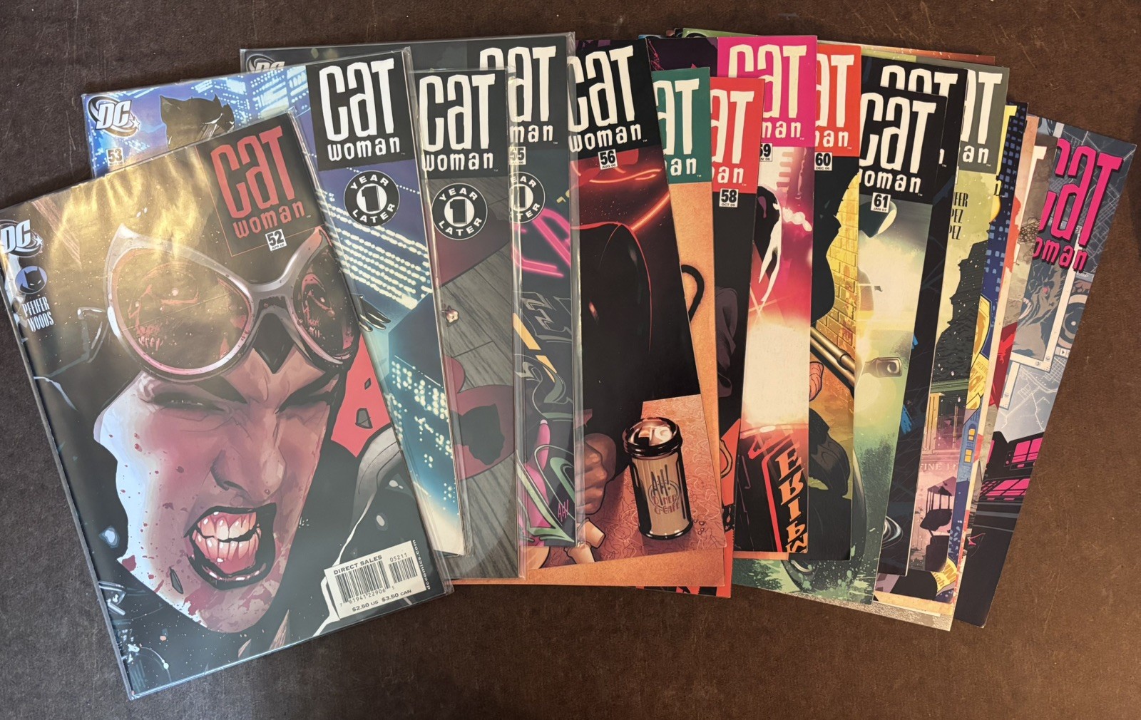 Catwoman #52-69 Complete 18 Issue Run Adam Hughes Covers DC 2006-2007
