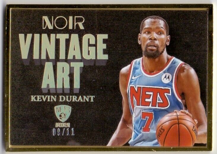 Kevin Durant 2020-21 Panini Noir FOTL Gold Frame /11