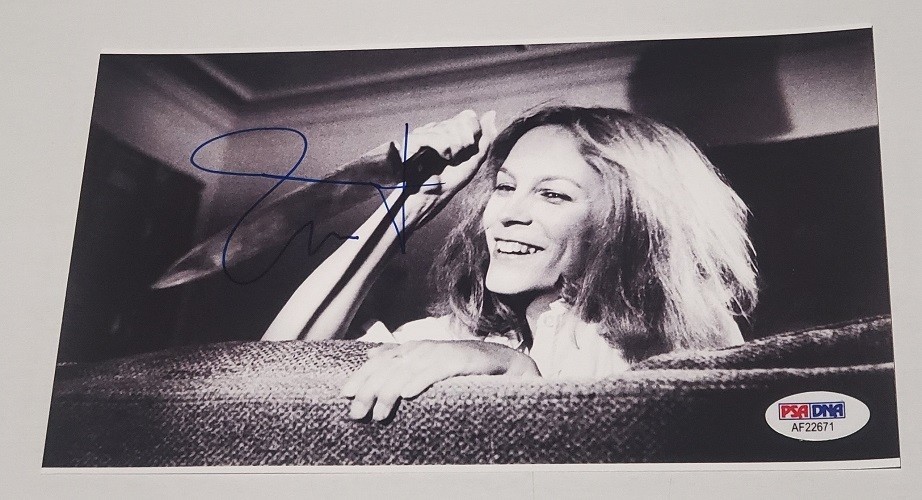 Halloween Jamie Lee Curtis Signed Laurie Strode Photo PSA DNA