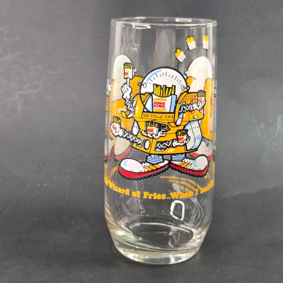 Vintage 1979 The Wizard of Fries Burger King Collectors Series 16oz Glass