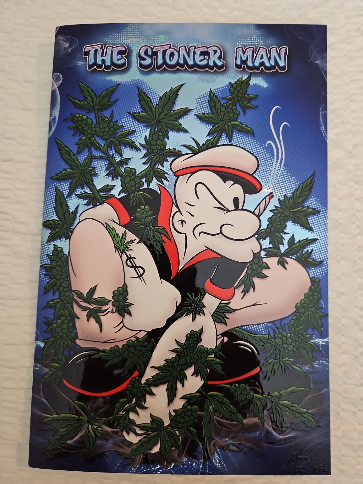 The Stoner Man Popeye Weed Raised Foil C2E2 Exclusive Variant Sense Comics The Stoner Man Popeye Weed Raised Foil C2E2 Exclusive Variant Sense Comics