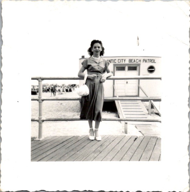 1940s Atlantic City Beach Patrol Silver Gelatin Print Woman Boardwalk Photo 1940s Atlantic City Beach Patrol Silver Gelatin Print Woman Boardwalk Photo
