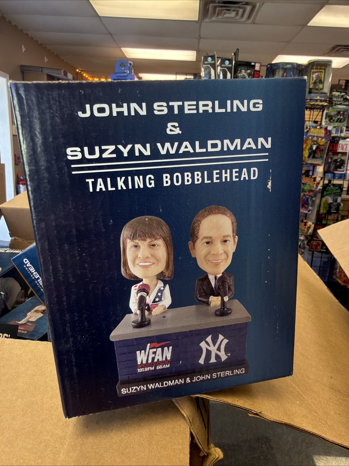 NY Yankees John Sterling Suzyn Waldman - NEW Bobblehead SGA WFAN MLB Baseball NY Yankees John Sterling Suzyn Waldman - NEW Bobblehead SGA WFAN MLB Baseball