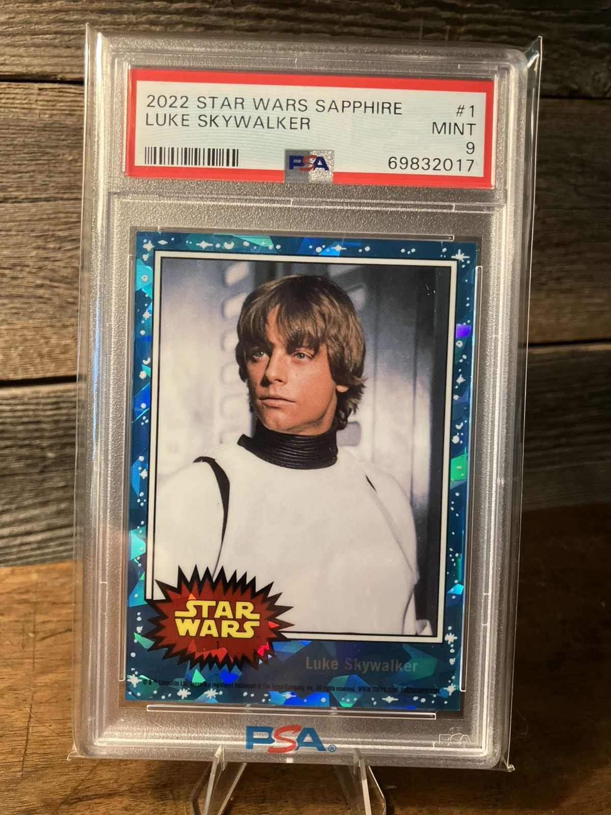 2022 Star Wars Sapphire Luke Skywalker Card #1 PSA 9 Iconic Grail & Beautiful 2022 Star Wars Sapphire Luke Skywalker Card #1 PSA 9 Iconic Grail & Beautiful