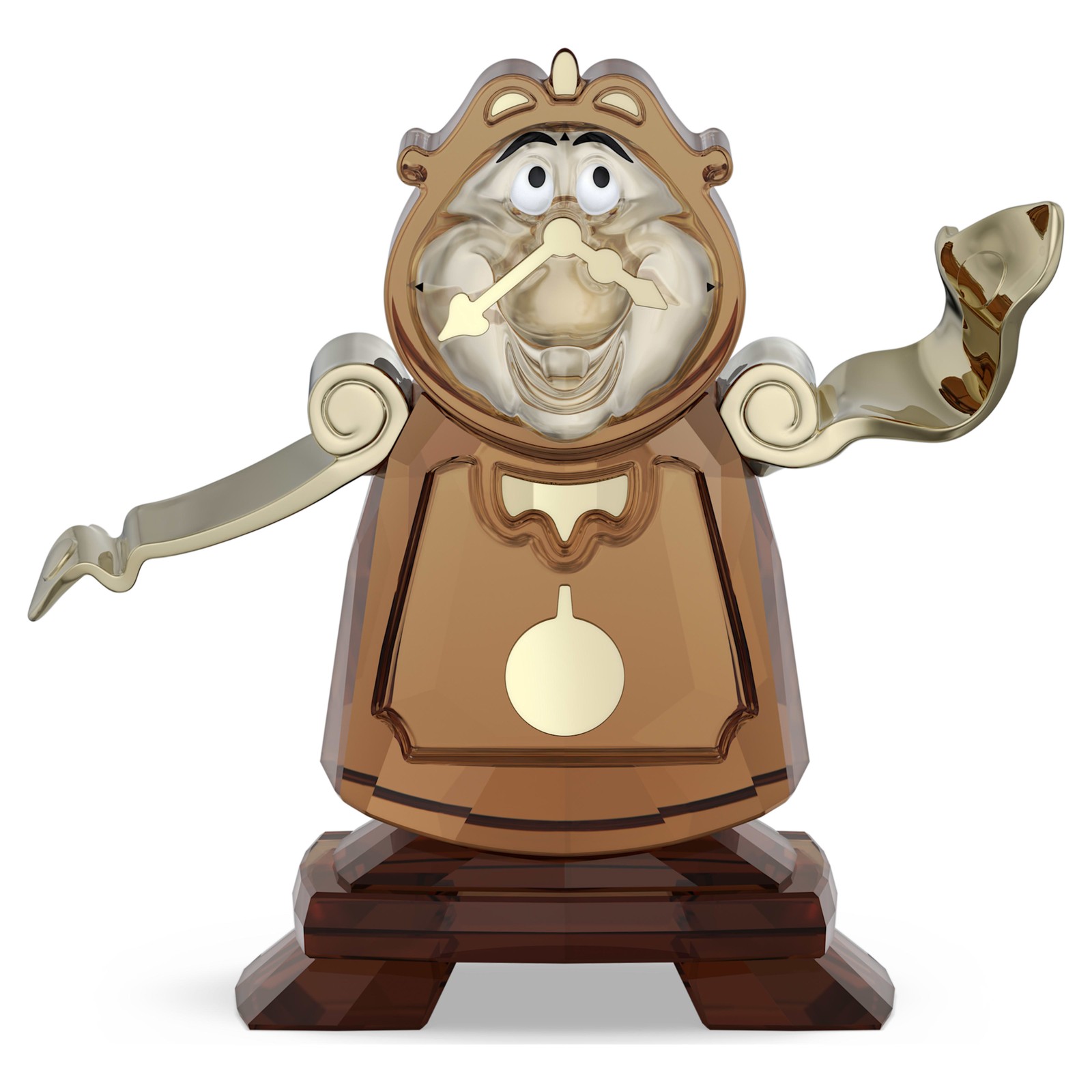 Swarovski Disney Beauty and the Beast Cogsworth Crystal Figurine Brown 5714739