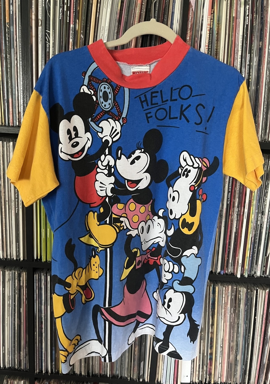 Vintage Walt Disney Resort Mickey Minney Inc Mouse AOP 90s T Shirt Vintage Walt Disney Resort Mickey Minney Inc Mouse AOP 90s T Shirt