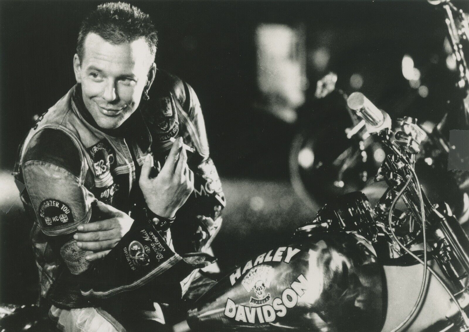 Mickey Rourke American Actor Harley Davidson A2072 A20 Original  Photo