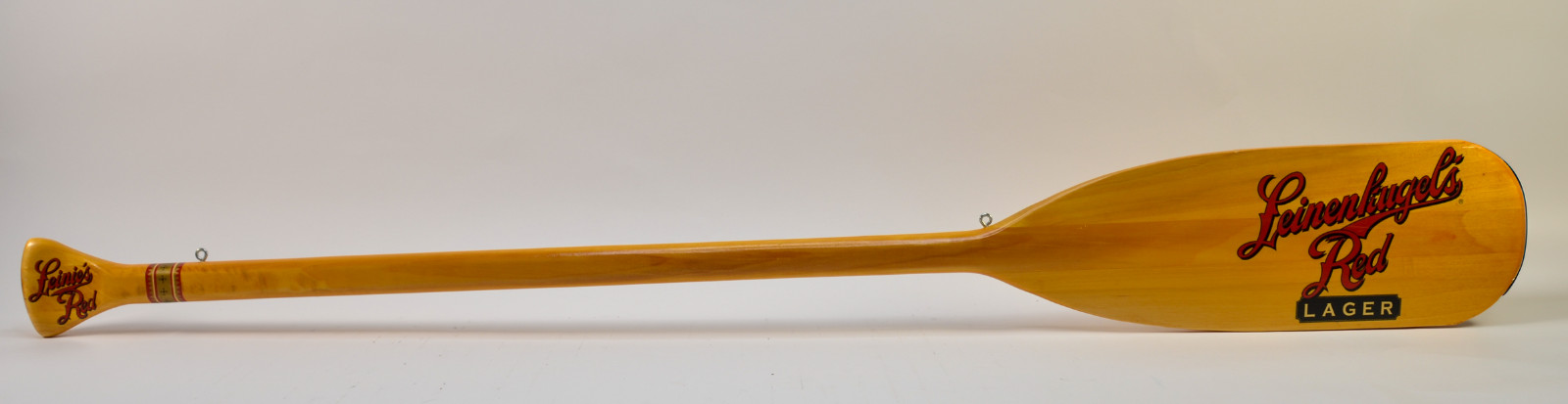 Leinenkugel\'s Red Beer Canoe Paddle Lodge Sign Rare Oar with Mounts Leinenkugel\'s Red Beer Canoe Paddle Lodge Sign Rare Oar with Mounts