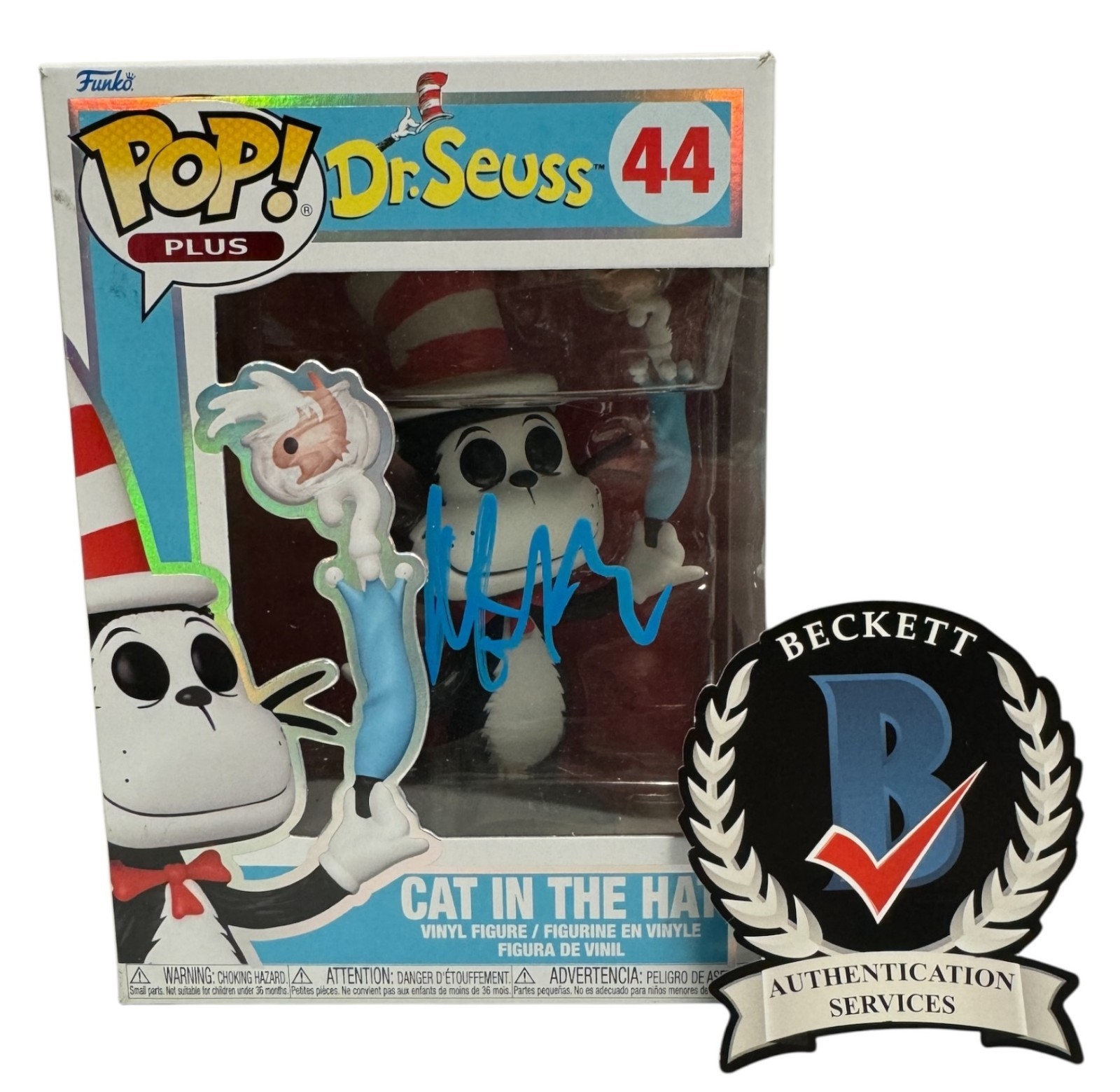 Mike Myers Signed Autograph Dr Seuss Cat In The Hat Funko Pop 44 Beckett BAS Mike Myers Signed Autograph Dr Seuss Cat In The Hat Funko Pop 44 Beckett BAS