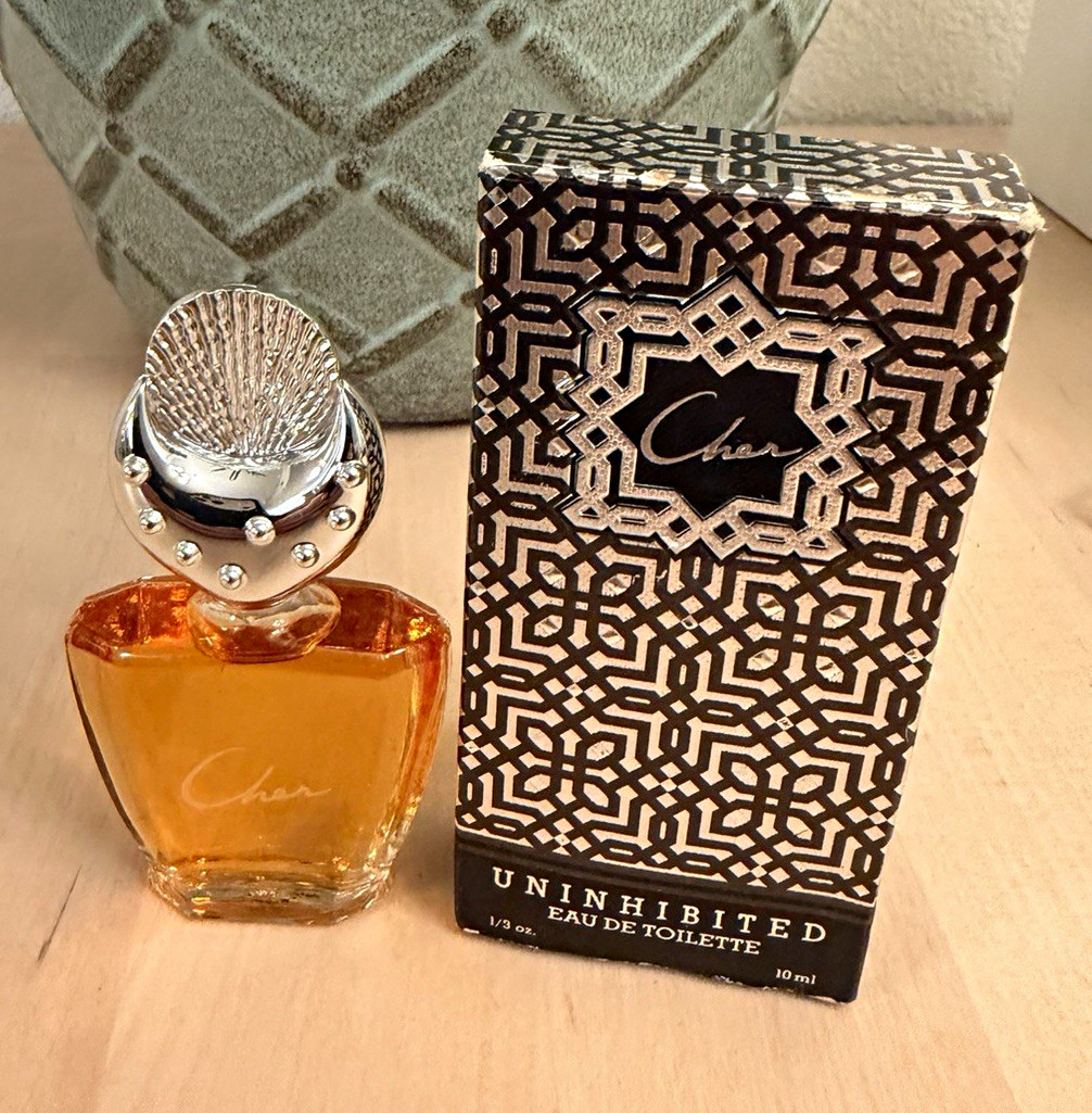 Cher Uninhibited Eau de Toilette Miniature 10 ml (1/3 oz) With Box Cher Uninhibited Eau de Toilette Miniature 10 ml (1/3 oz) With Box