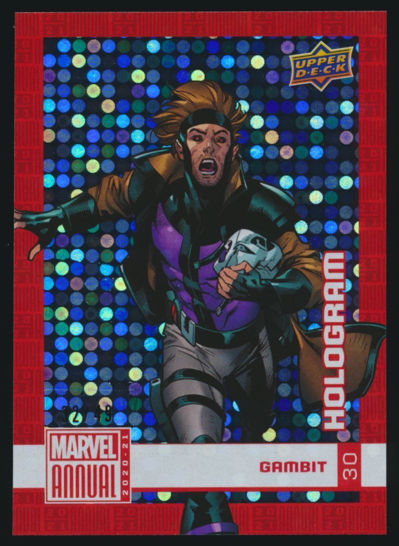 2020 2020-21 Upper Deck Marvel Annual Foil Hologram #30 Gambit 32/49