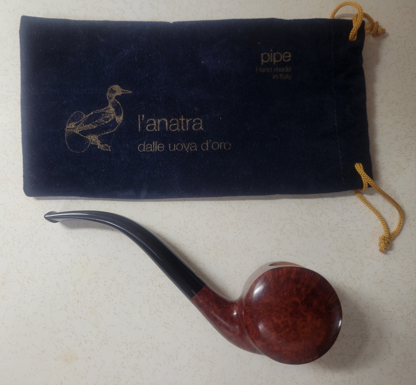Pipe L'Anatra Dalle Uova d'Oro - 100% Handmade - Made in Italy - Unsmoked Pipe L'Anatra Dalle Uova d'Oro - 100% Handmade - Made in Italy - Unsmoked