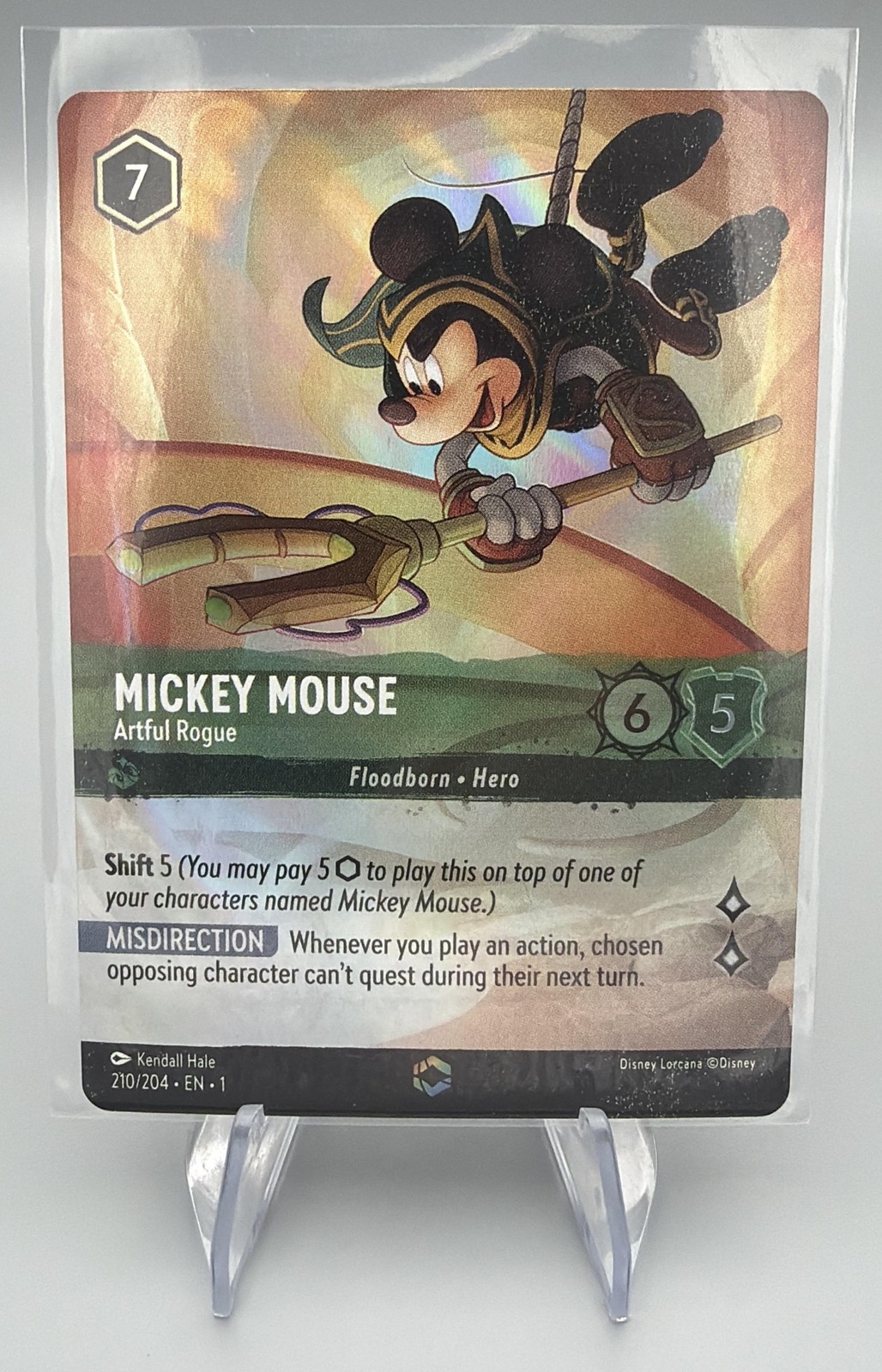 MICKEY MOUSE 2023 DISNEY LORCANA Artful Rogue ENCHANTED EN-1 FIRST CHAPTER #210 MICKEY MOUSE 2023 DISNEY LORCANA Artful Rogue ENCHANTED EN-1 FIRST CHAPTER #210