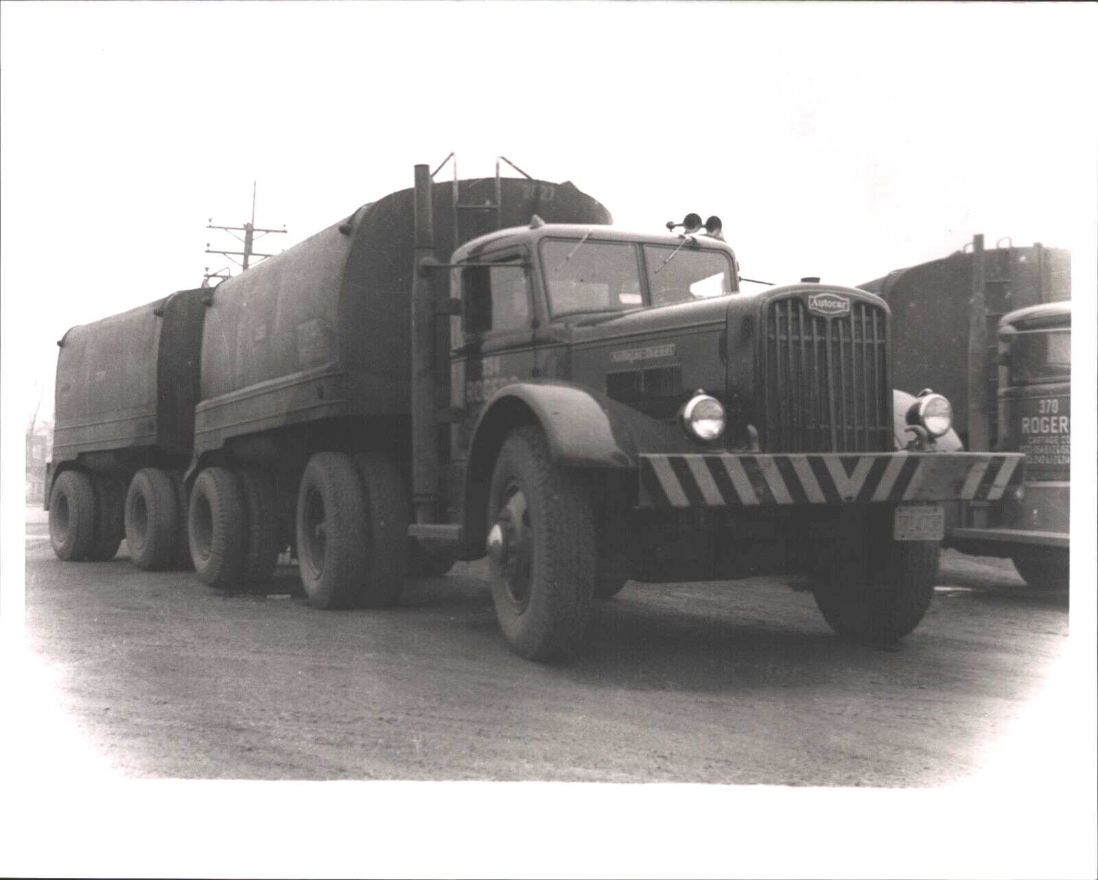1947 AUTOCAR TRUCKS vintage 8x10 photograph HAMMOND, INDIANA Rogers Cartage Co. 1947 AUTOCAR TRUCKS vintage 8x10 photograph HAMMOND, INDIANA Rogers Cartage Co.