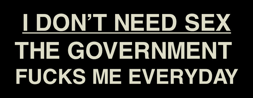 ANTI-GOVERNMENT bumper sticker decal conservative republican ANTI-GOVERNMENT bumper sticker decal conservative republican