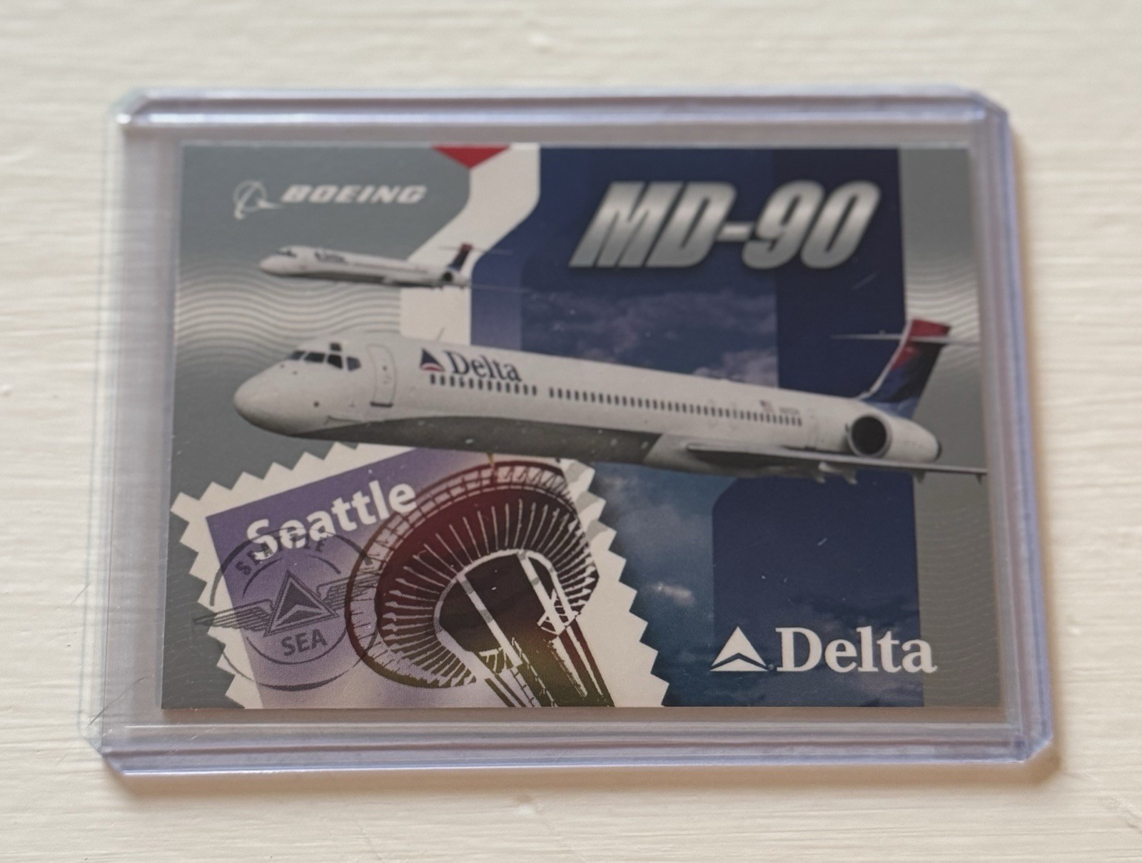 Delta Airlines Trading Card #13 MD90 RARE Elusive Delta Airlines Trading Card #13 MD90 RARE Elusive