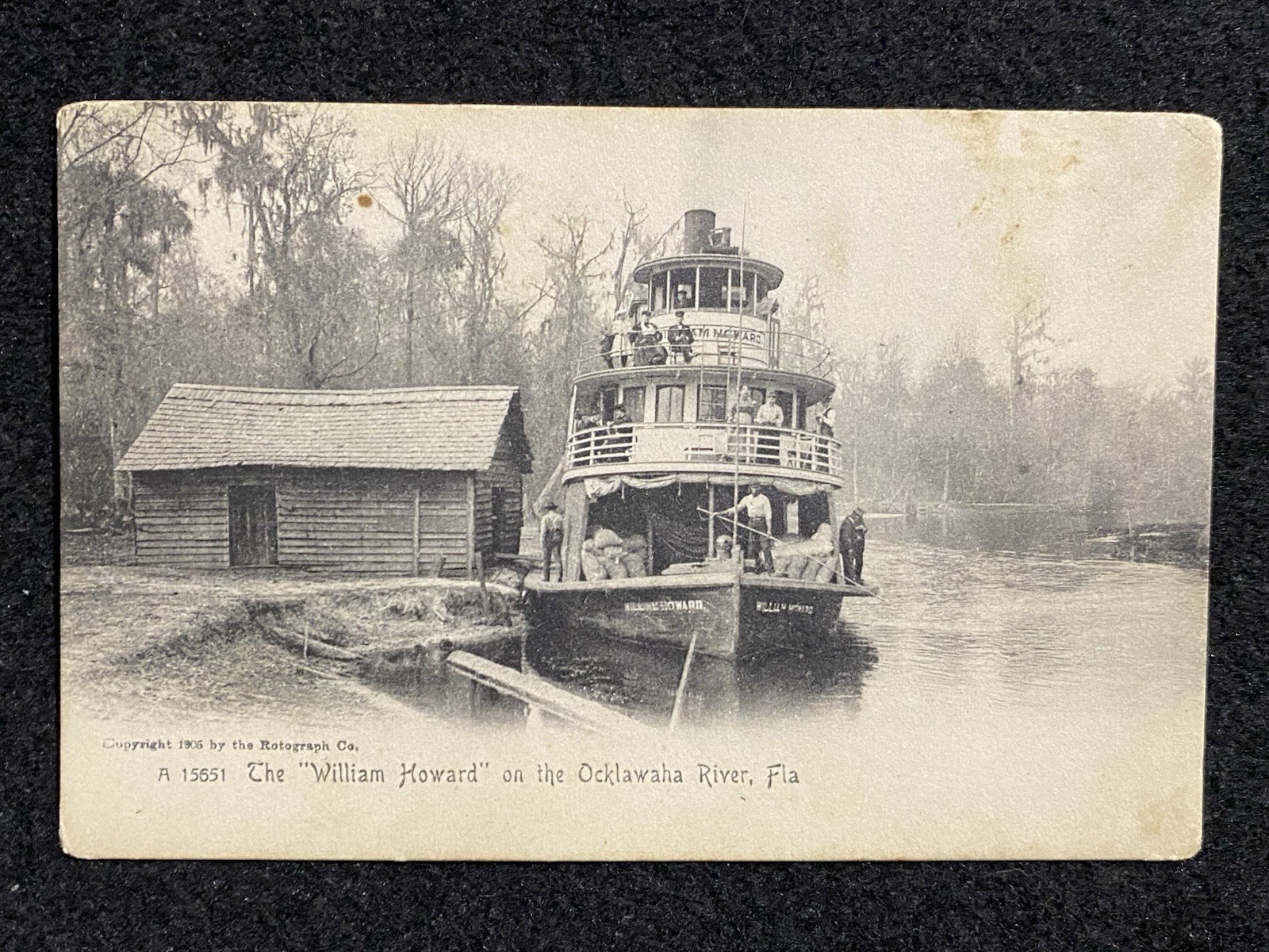 Steamboat William Howard On Ocklawaha River Florida FL Antique Photo Postcard Steamboat William Howard On Ocklawaha River Florida FL Antique Photo Postcard