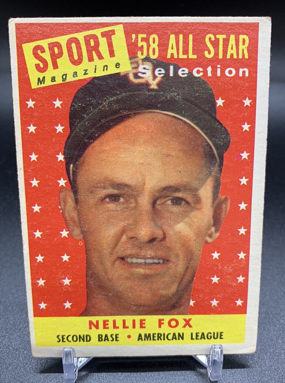 1958 Topps Sport Magazine Nellie Fox All Star Collection Card #479 White Sox