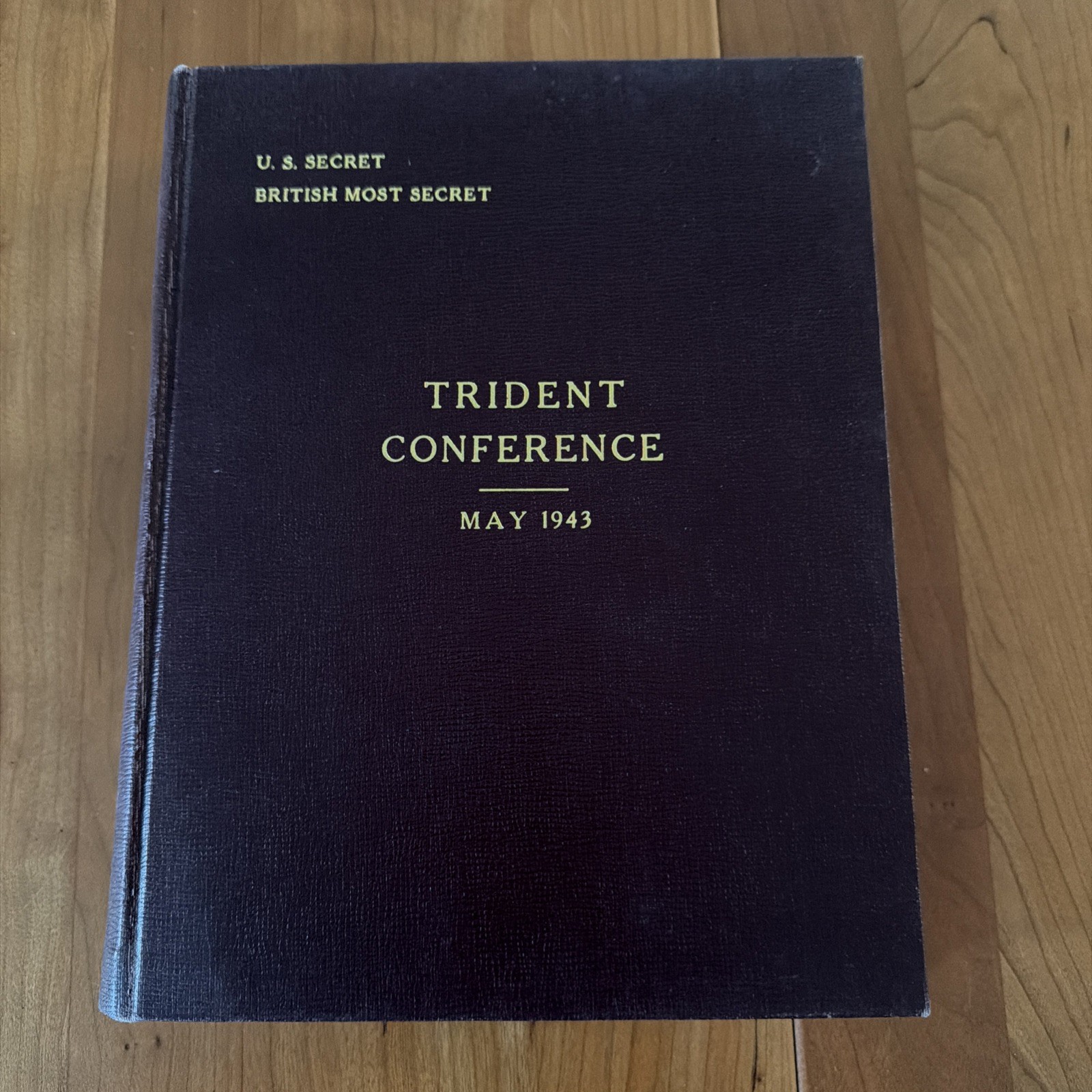 *ORIGINAL* 1943 WWII TRIDENT Washington SECRET CCS Conference Papers Copy 29