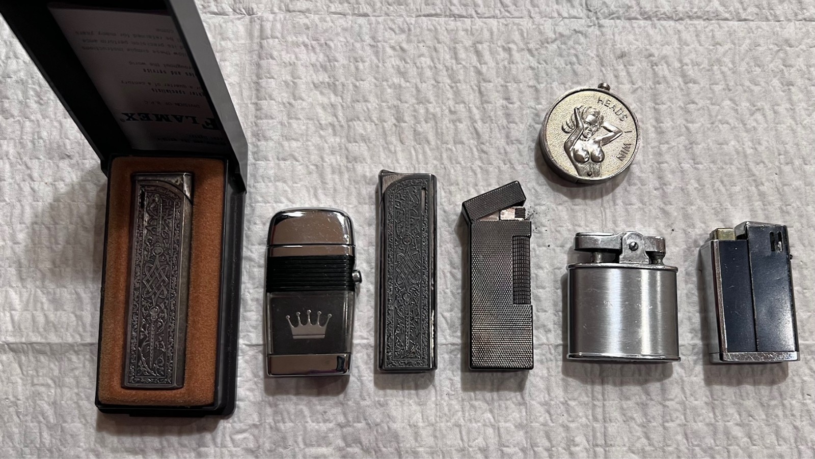 Vintage 70\'s Dunhill Roller Lighter & Misc. Other Lighters