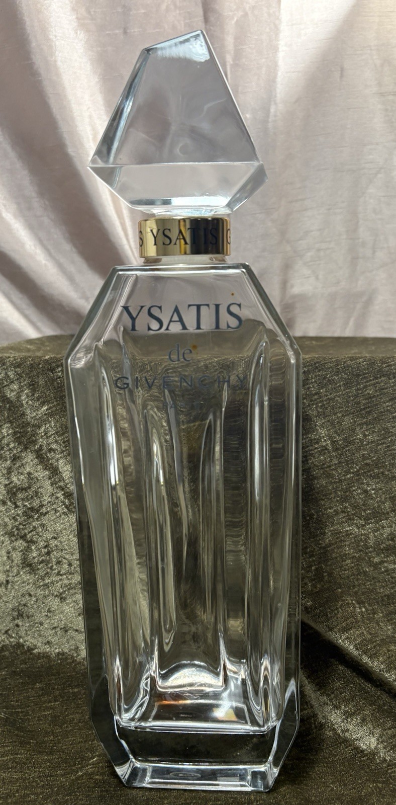 Vintage Ysatis de Givenchy Paris Giant 16” Tall Factice Dummy Perfume Bottle