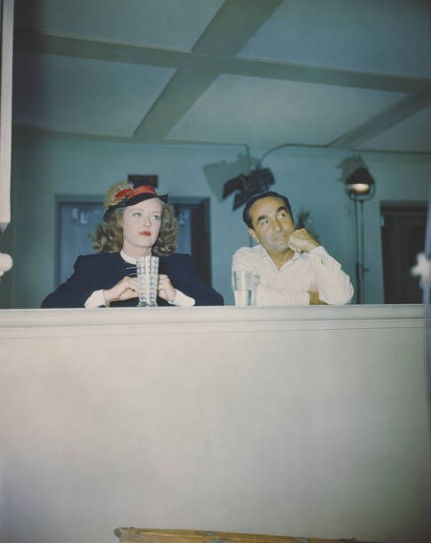 American actress Bette Davis director Irving Rapper working their - Old Photo