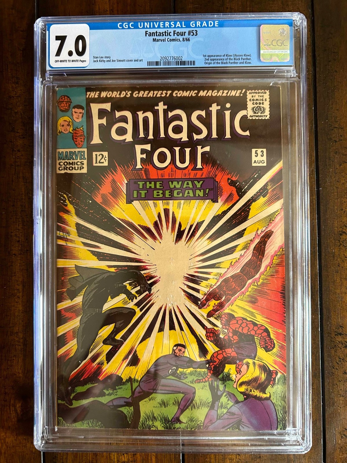 Fantastic Four #53 - CGC Grade 7.0 (FN/VF) - 2nd appearance of the Black Panther Fantastic Four #53 - CGC Grade 7.0 (FN/VF) - 2nd appearance of the Black Panther