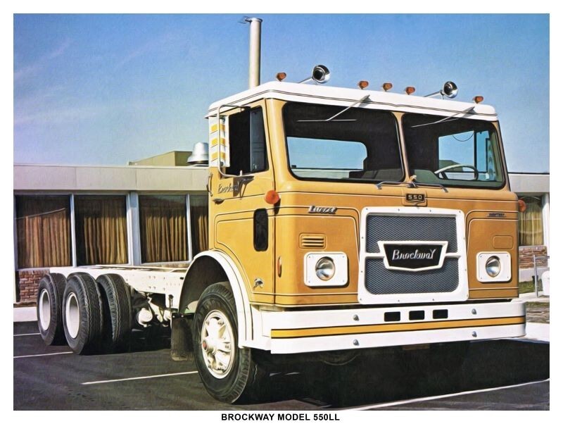 Brockway Model 550 LL COE Truck New Metal Sign: 12 x 16\ Brockway Model 550 LL COE Truck New Metal Sign: 12 x 16\
