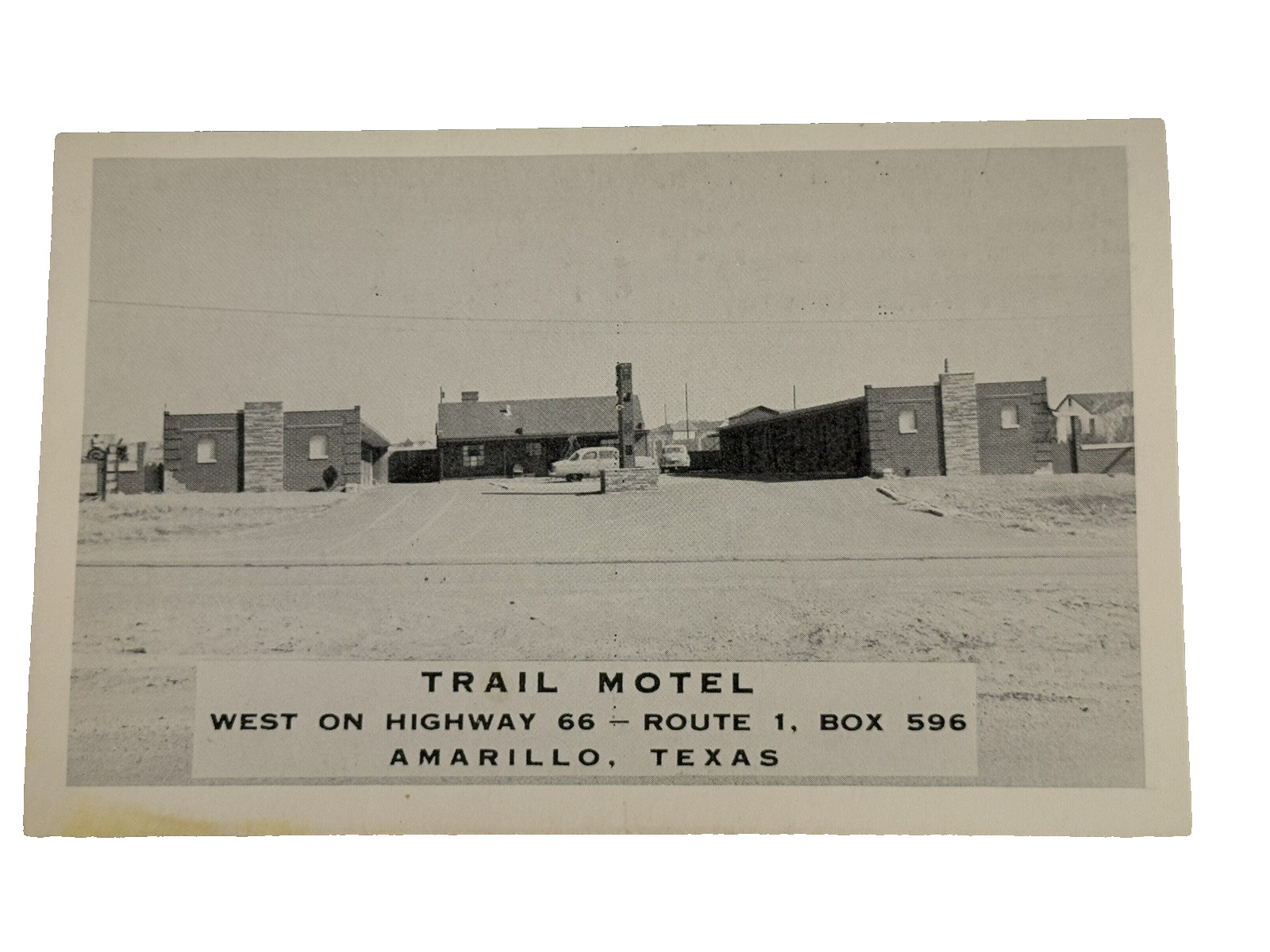 Post Card - TRAIL MOTEL AMARILLO, TEXAS 3.5 Post Card - TRAIL MOTEL AMARILLO, TEXAS 3.5