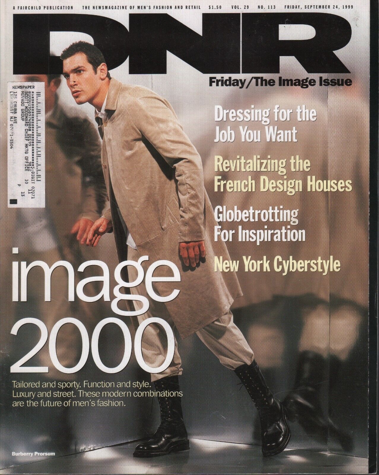 DNR Fashion Newspaper Friday September 24 1999 Burberry Prorsum  112918DBE