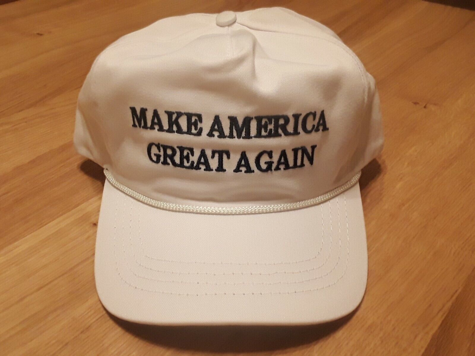 Official 2016 MAGA Hat NEVER WORN Genuine Donald Trump white hat by Cali Fame