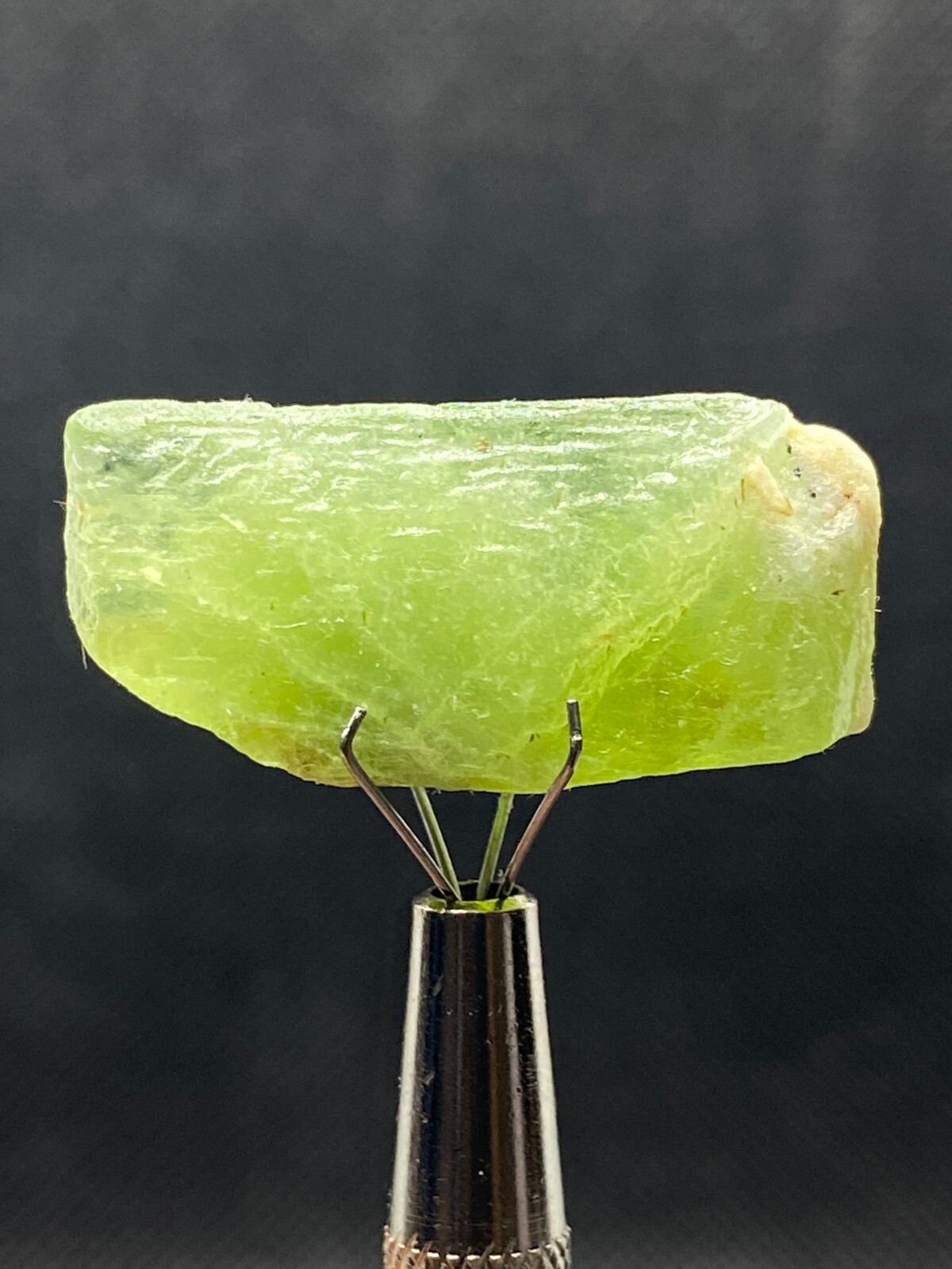 38.35 Ct Natural Olivine Green Peridot Crystal From Kohistan Pakistan