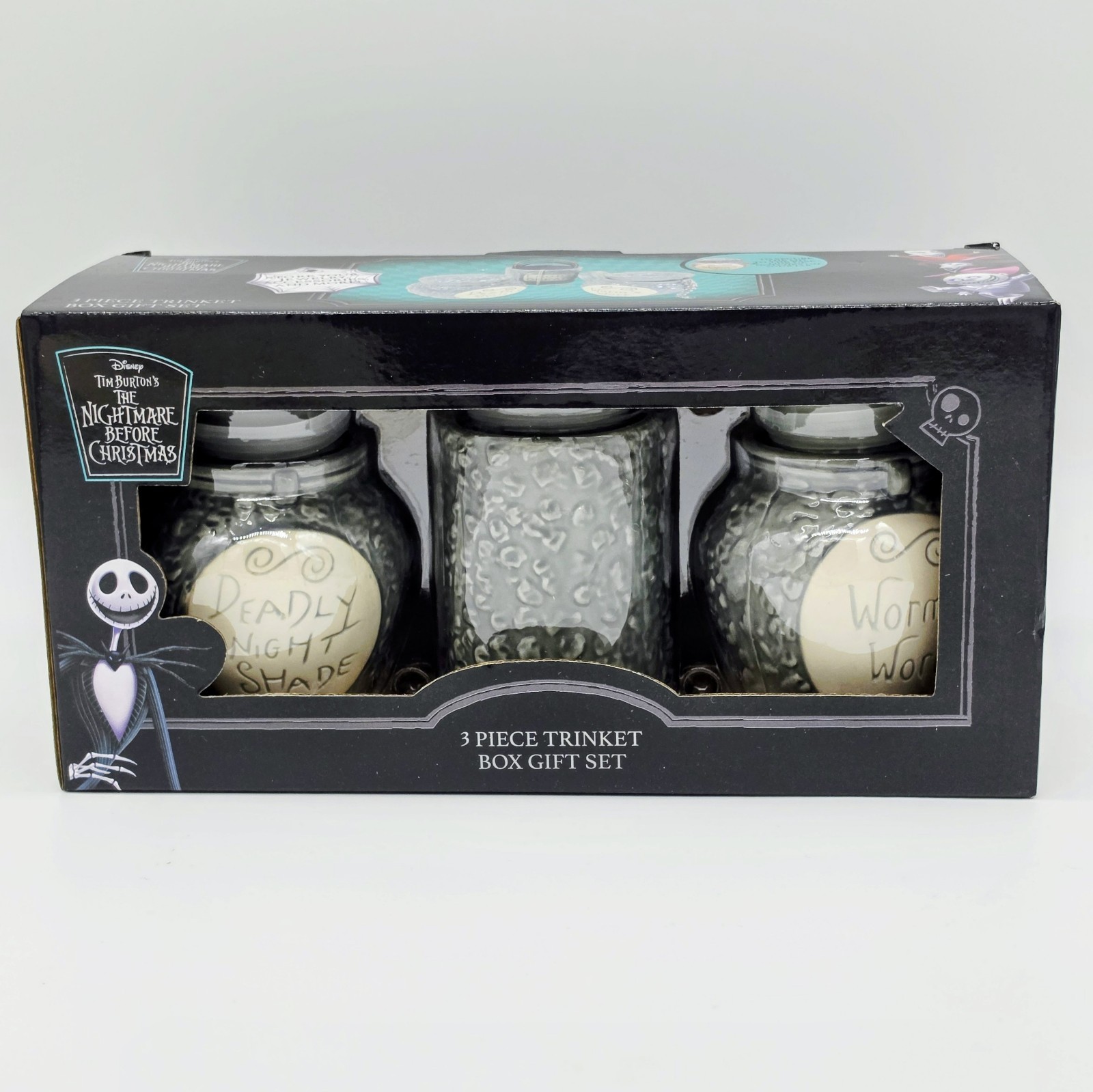 ✨NEW✨ Disney The Nightmare Before Christmas Sally's Potion Trinket Jar 3 Pieces ✨NEW✨ Disney The Nightmare Before Christmas Sally's Potion Trinket Jar 3 Pieces