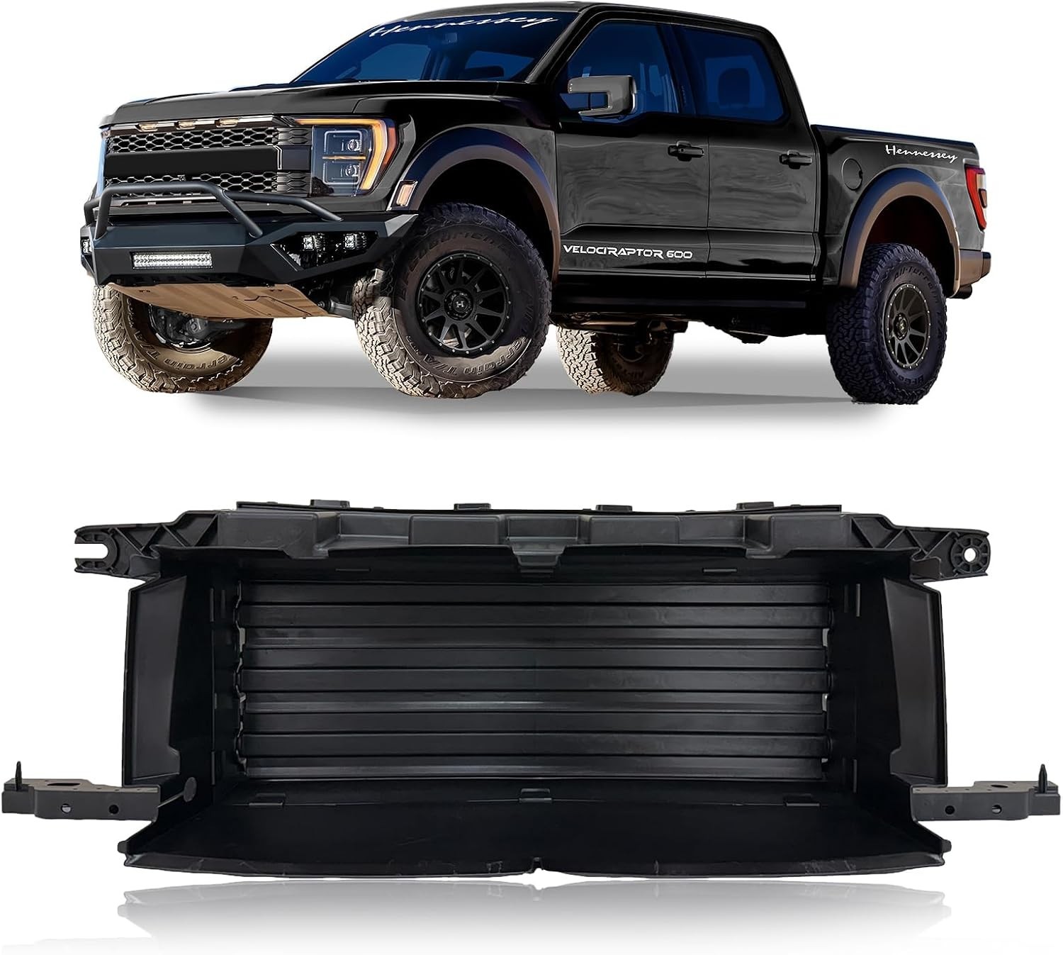 Front Lower Active Grille Shutter W/Motor Compatible with 2021-2024 FORD F150 Pi Front Lower Active Grille Shutter W/Motor Compatible with 2021-2024 FORD F150 Pi