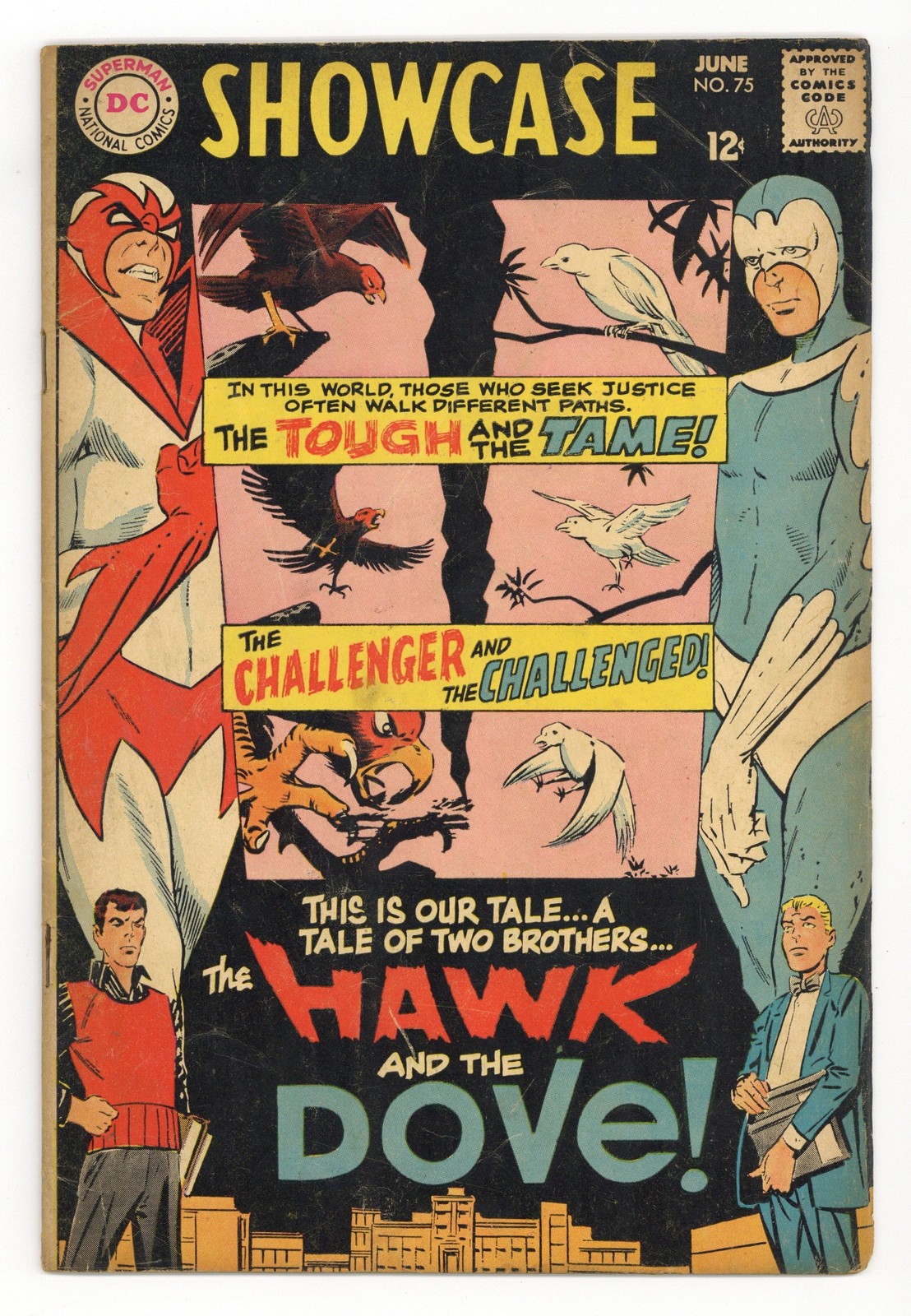 Showcase #75 GD 2.0 1968 1st app. Hawk and Dove