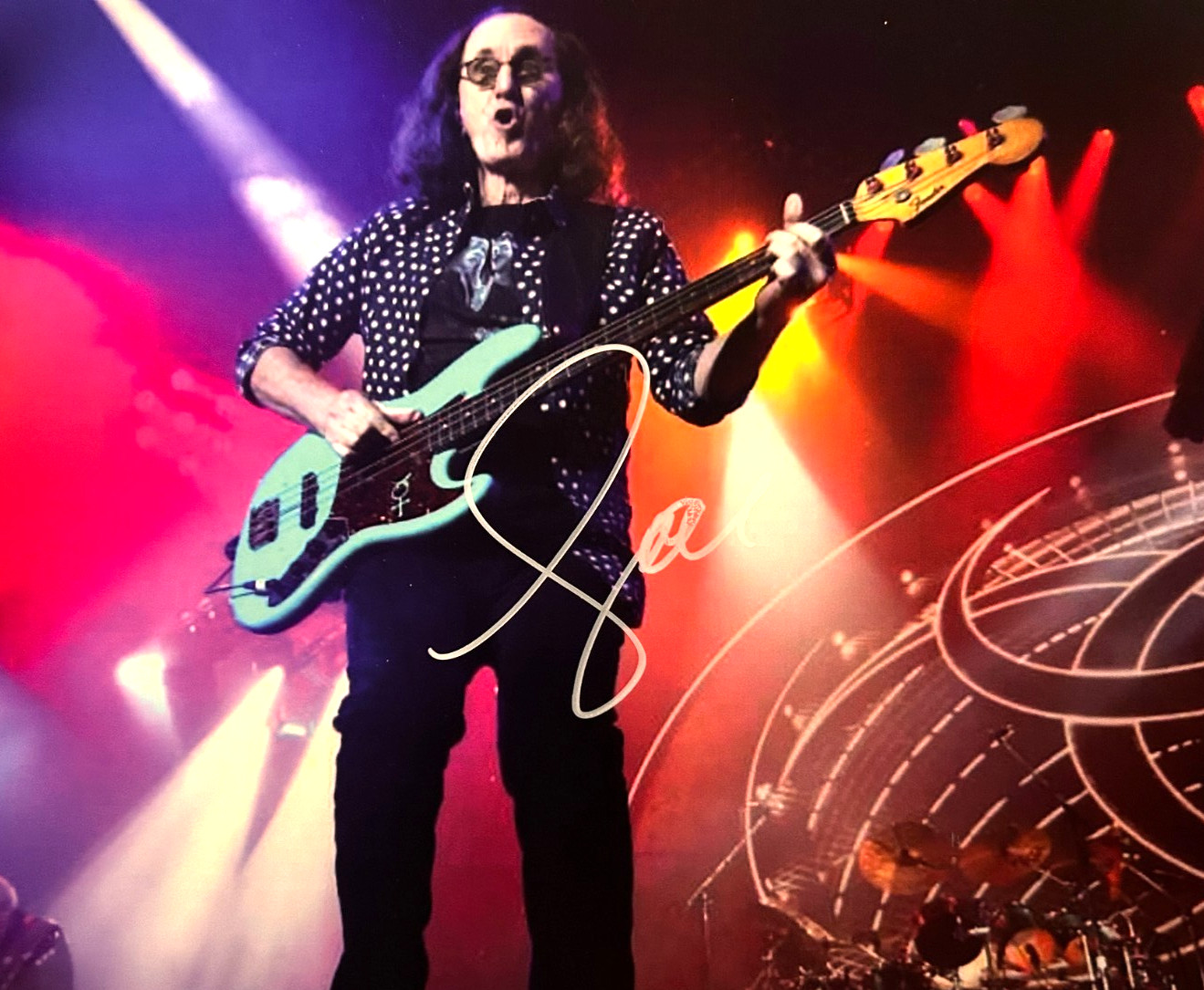 GEDDY LEE Signed 8x10\