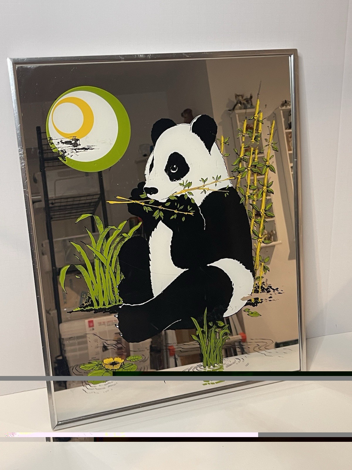 Vintage 1970\'s PANDA BEAR Wall Mirror / Picture Frame by Turner MCM Vintage 1970\'s PANDA BEAR Wall Mirror / Picture Frame by Turner MCM