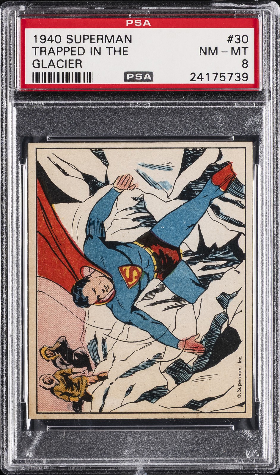 1940 SUPERMAN #30 TRAPPED IN THE GLACIER PSA 8
